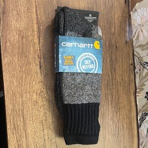 Carhartt Men's Black and Gray Wool Blend Socks